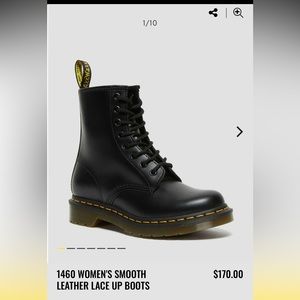 Doc Martens 1460 Women’s Smooth Leather Lace Up Boots